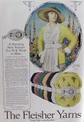 1920 Fleisher Yarns Ad ~ Knitting Directions for Sweater