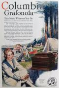 1919 Columbia Grafonola Ad ~ Vacation Model