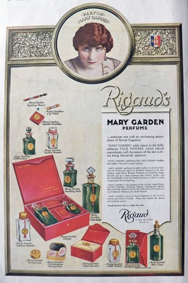 1918 Rigaud's Mary Garden Perfume Ad