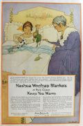 1919 Nashua Woolnap Blankets Ad ~ Marjory Woodbury