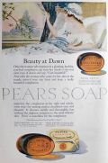 1919 Pears Transparent Soap Color Ad ~ Beauty at Dawn