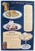1919 Royal Baking Powder Ad ~ Raspberry Meringue Recipe