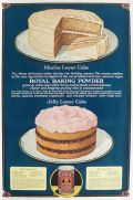 1918 Royal Baking Powder ~ Mocha Layer Cake, Jelly Layer Cake