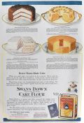 1920 Swans Down Cake Flour Ad ~ Lady Baltimore Cake Recipe