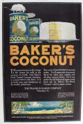 1920 Baker's Coconut Ad ~ Flavor!