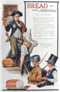1920 Fleischmann's Yeast Ad ~ Norman Rockwell Patriotic Kids