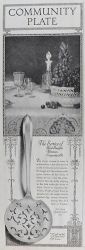 1920 Community Plate Silverplate Ad ~ Patrician Server