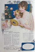 1920 Fairy Soap Ad ~ Mom & Child Look in Mirror