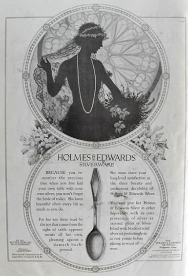 1920 Holmes & Edwards Silverware Ad ~ Jamestown