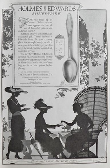 1920 Holmes & Edwards Silverware Ad ~ Jamestown Pattern