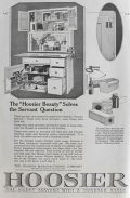 1920 Hoosier Cabinet Ad ~ Solves the Servant Problem