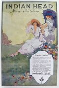 1920 Indian Head Fabric Ad ~ Women in Meadow