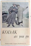 1920 Antique Kodak Camera Ad ~ Automobile Couple Stop for Pics