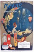 1920 Vivadou Mavis Beauty Products Ad ~ Stunning Fred Packer Art