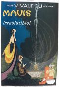 1920 Vivadou Mavis Beauty Products Ad ~ Fred Packer Deco Art