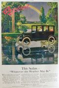 1920 Willy Overland Sedan Ad ~ Whatever the Weather May Be
