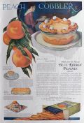 1920 Blue Ribbon Peaches Ad ~ Peach Cobbler, Peach Soup