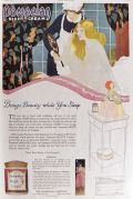 1920 Pompeian Night Cream Ad ~ Beauty While You Sleep