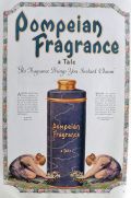 1920 Pompeian Fragrance Talc Ad ~ Women Kneel with Flowers