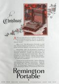1927 Remington Portable Typewriter Ad ~ For Christmas