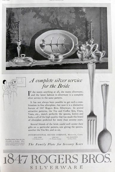 1920 Rogers Bros. Silverware Ad ~ Cromwell Pattern