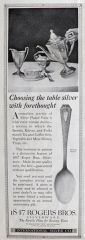 1920 Rogers Bros. Silverplate Ad ~ Heraldic