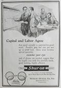 1920 Vintage Shur-On Eyeglasses Spectacles Ad