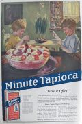 1920 Minute Tapioca Ad ~ Strawberry Tapioca Recipe