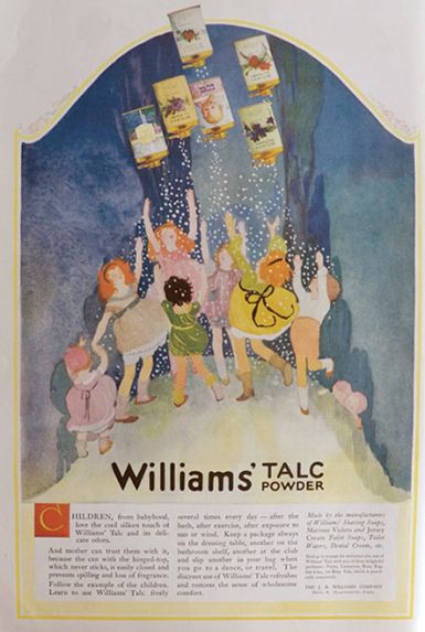 1920 Williams Talc Ad ~ Joyful Children