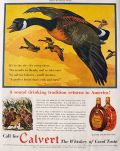 1938 Calvert Whiskey Ad ~ Flying Geese