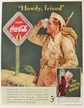1942 Coca Cola Coke Ad ~ Thirsty Soldier