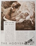 1936 Hoover Vacuum Ad ~ M. Leone Bracker ~ Baby O' Mine