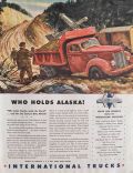 1943 Internation Harvester Truck Ad ~ Building the Alcan Highway