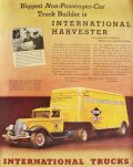 1936 International Harvester Truck Ad ~ Keeshin Freight Lines