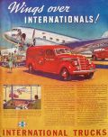 1939 International Harvester Truck Ad ~ Airmail Postal Truck