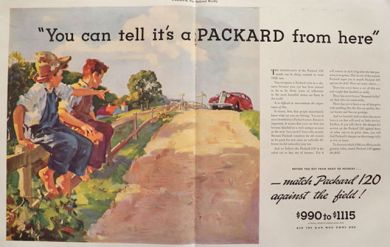 1936 Packard 120 Ad ~ You Can Tell It's A Packard