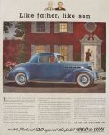 1936 Packard 120 Ad ~ Like Father, Like Son