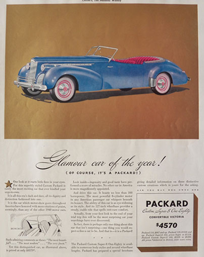 1940 Packard Super-8 One-Eighty Convertible Victoria