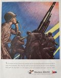 1943 WWII Western Electric Ad ~ Anti-Aircraft Cannon