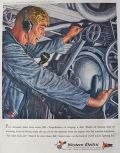 A1943 WWII Western Electric Ad ~ Submarine Torpedoman