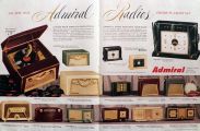 1954 Retro Admiral Radios Ad ~ 2 Pages
