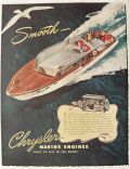 1947 Chrysler Marine Boat Engine Ad
