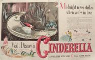 1950 Movie Ad ~ Walt Disney's Cinderella