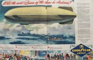 1945 Goodyear Aircraft Ad ~ Postwar Airship Dirigible
