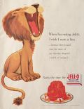 1954 Jello Ad ~ I Wish I Were a Lion