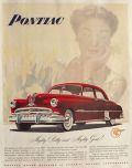 1949 Pontiac 8 SIlver Streak Ad ~ Mighty Pretty