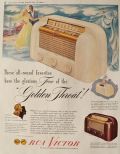 1947 Retro RCA Portable Radio Ad ~ 66X1 & 66X2