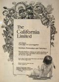 1899 California Limited Railroad Ad