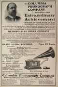 1903 Columbia Phonograph Ad ~ Edouard De Reszke