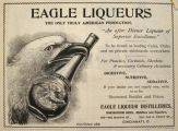 1899 Eagle Liqueurs Ad